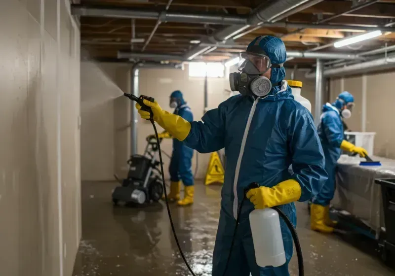 Basement Sanitization and Antimicrobial Treatment process in Williston, FL